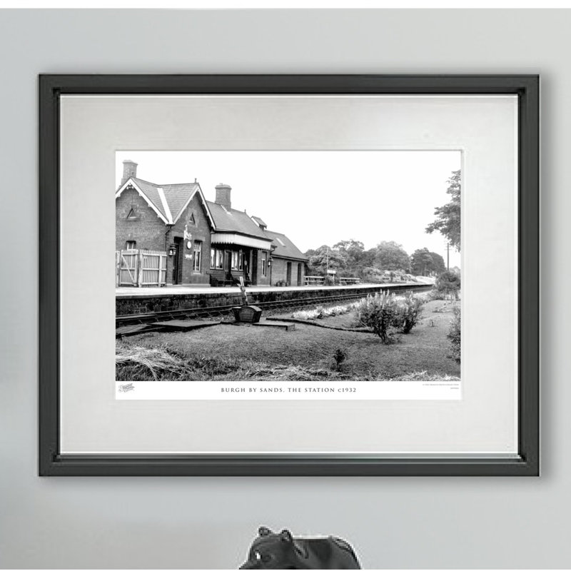 Burgh By Sands, The Station C1932 by Francis Frith - Single Picture Frame Print, 40cm H x 50cm W x 2.3cm D