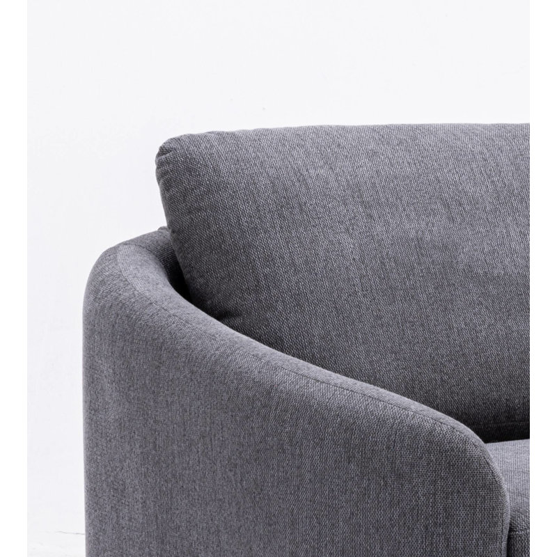 Yuina Gray Linen Sofa