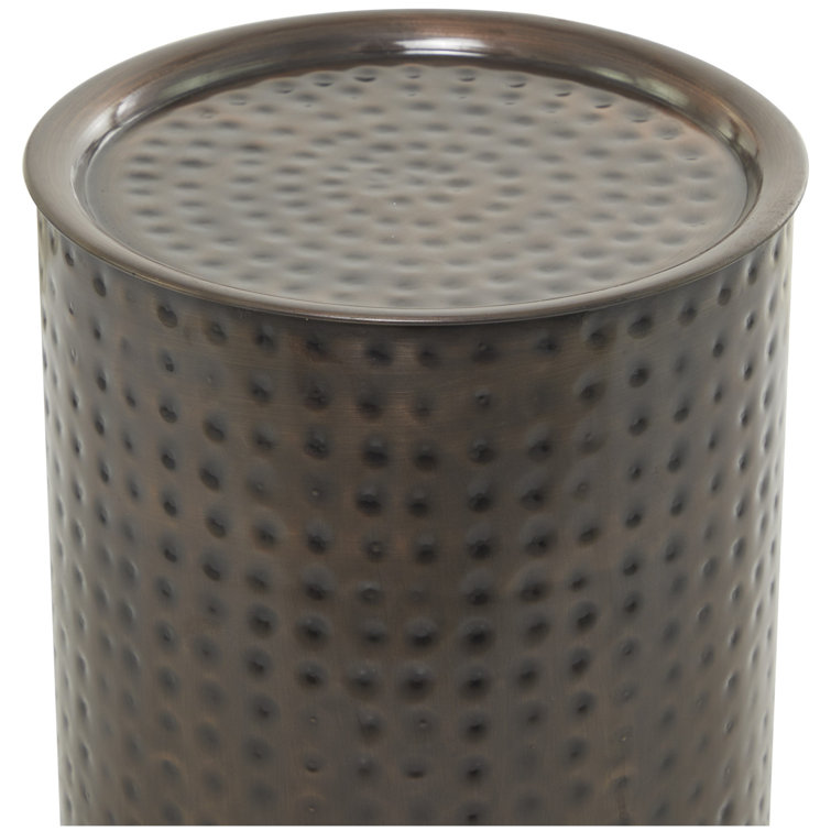 Hammered Metal Container - Decorative Accents - Dear Keaton