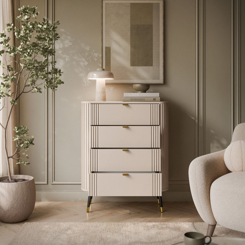 78 cm W Chest of 4 Drawers