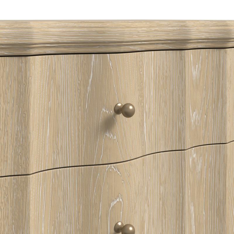 Haven 3 - Drawer Nightstand, Beige