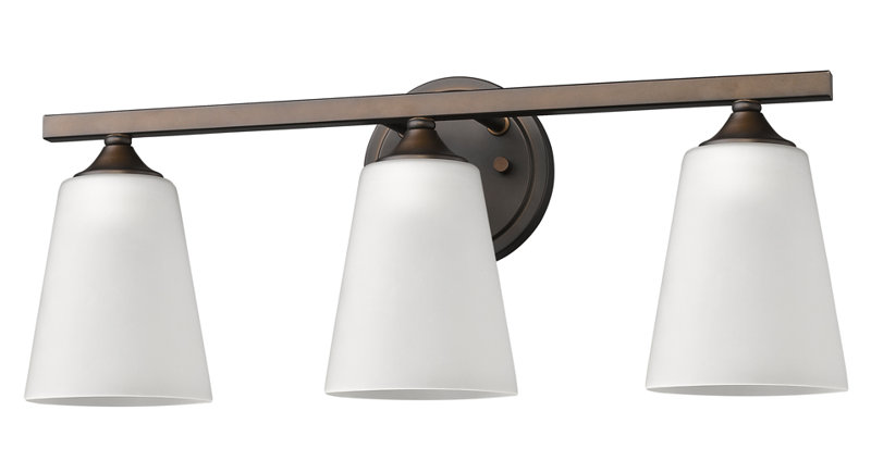 Vangorder 3 - Light Dimmable Vanity Light, Oil Rubbed Bronze