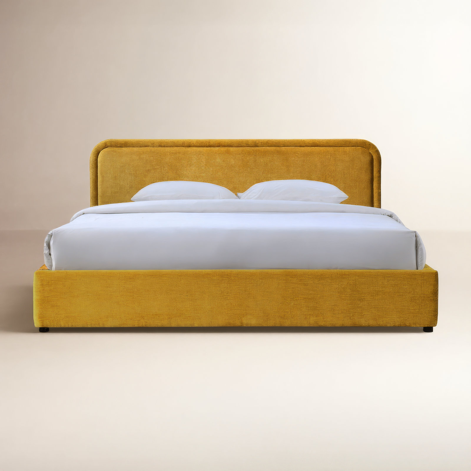 Baneza Platform Bed, Queen, Gold