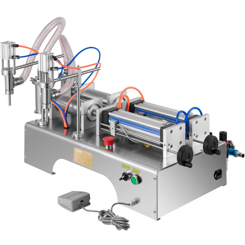 Machine de remplissage pneumatique pneumatique 50-500 ml, machine de remplissage liquide double