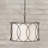 3 - Light Dimmable Drum Chandelier