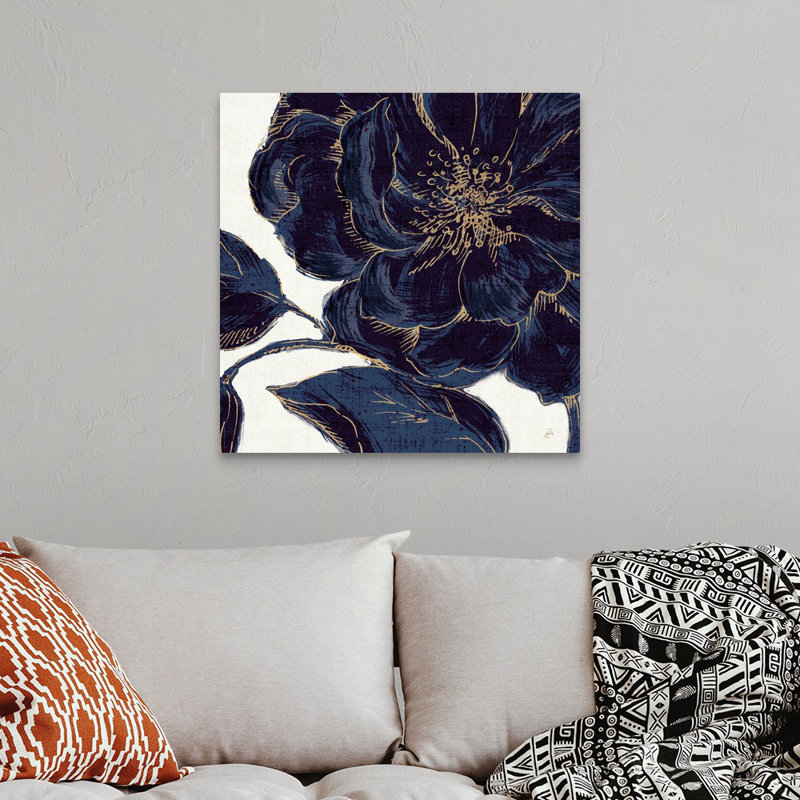 «Indigo Garden II», reproduction d'impression, H 30 po x l 30 po x P 1,5 po, Toile