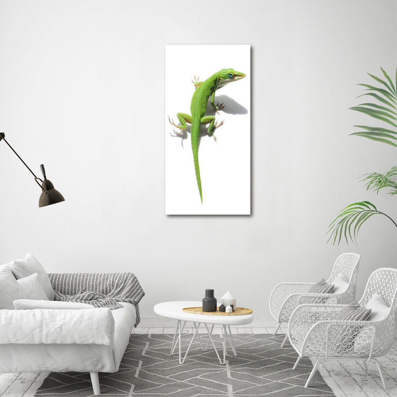Wales Green Lizard - Wrapped Canvas Print