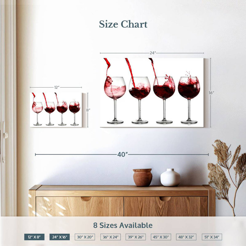 Verres à vin rouge Yarlin, H 16 po x l 24 po