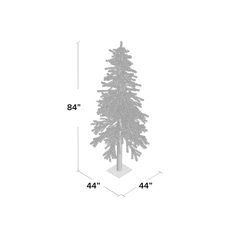 Arbre de Noël pin alpin, H 7 pi