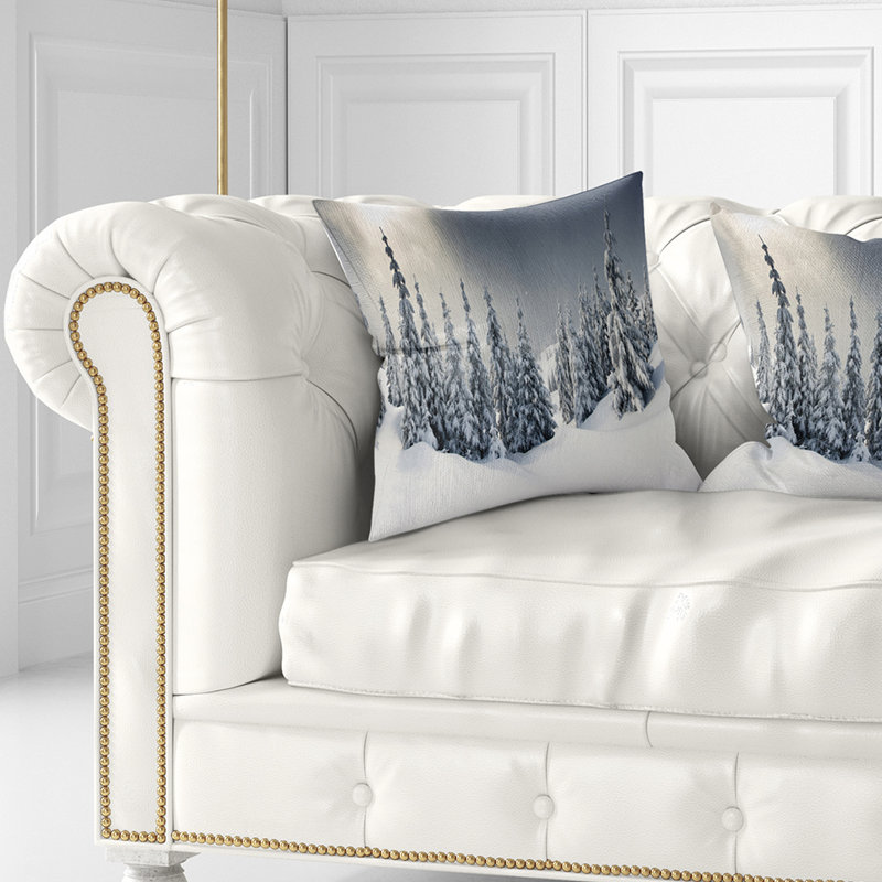 Winter Landscape - Landscape Printed Throw Pillow