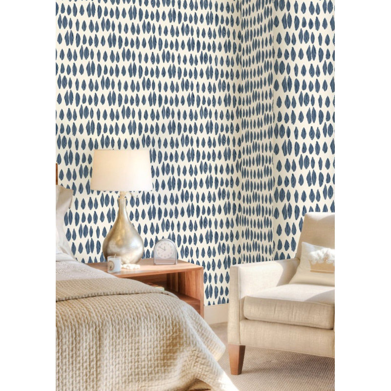 Lomé Cascade 10' L x 24" W Wallpaper Roll, Brush