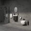 Petit meuble-lavabo moderne avec lavabo en céramique-235569755