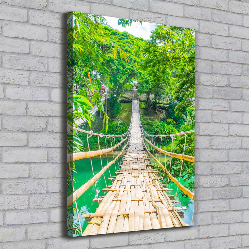 Suspension Bridge - Wrapped Canvas Print