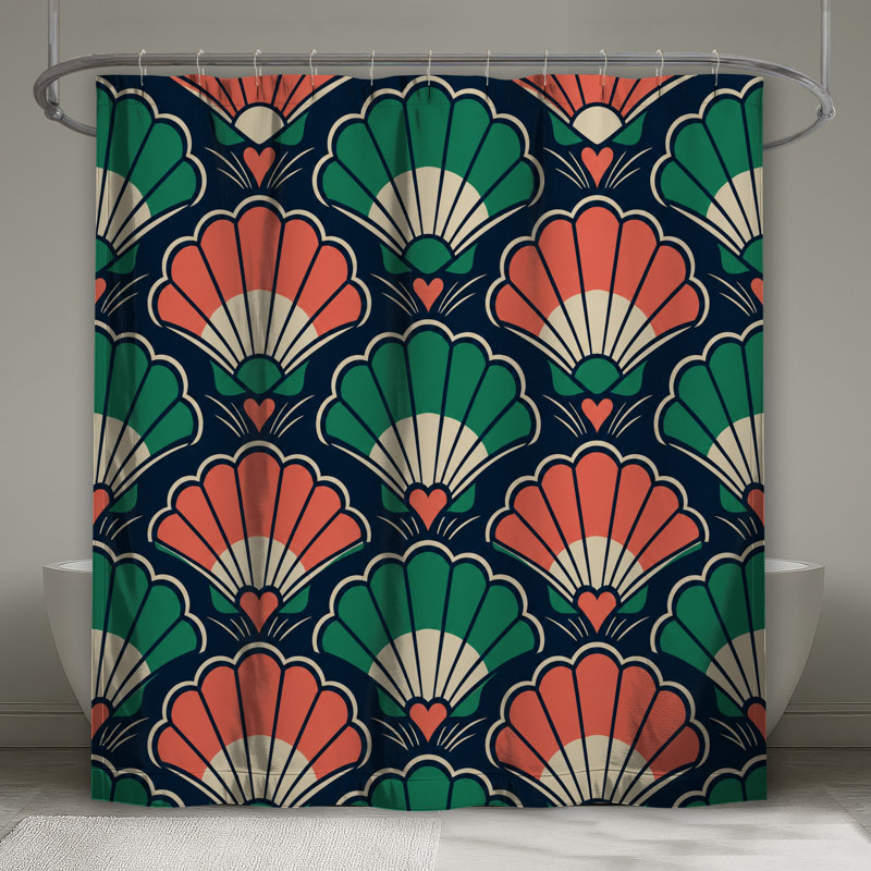 Rideaux de douche Art Deco, 70in W x 72in H