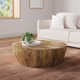 Vivenne Mango Wood Drum Coffee Table