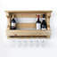 Marquand 8 Bottle Solid Wood Wall Mounted Wine Bottle & Glass Rack-1657206957