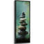 Zen, pierres empilées, réflexion de l'eau, spa, vertical, décoration murale, très grandes photos, impression sur toile encadrée-2018016698-2018016699