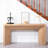 62" Modern Rustic Console Table – Solid-Look Engineered Wood Entryway Table