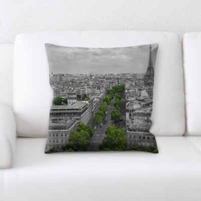 Faux Leather Throw Pillow