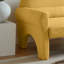 Laine d'agneau jaune pour n'importe quelle pièce - Conception moderne et élégante, construction à 2 réglages avec tissu, coussin lombaire, construction, polyvalence-1876676361