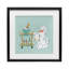 «Doggie Drink Cart», reproduction encadrée sous verre, conception de Krissy Mast-741368657-741368656