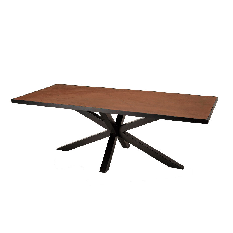 Basile Dining Table, Rust