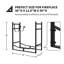 76.5cm W Metal Log Rack