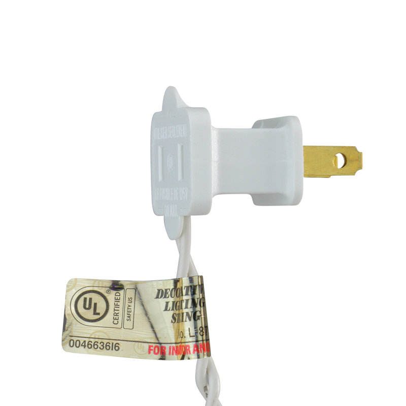 Ensemble de 10 lumières de Noël G40 en forme de globe blanc givré - fil blanc 9 pi