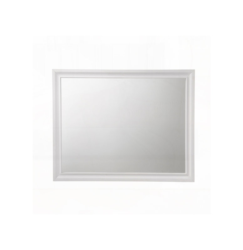 Mirror, 35" x 39", White