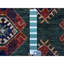Tapis bleu sarcelle en laine noué à la main 4 pi 10 po x 12 pi 9 po D3019286658C457CA9207952B9332B9D