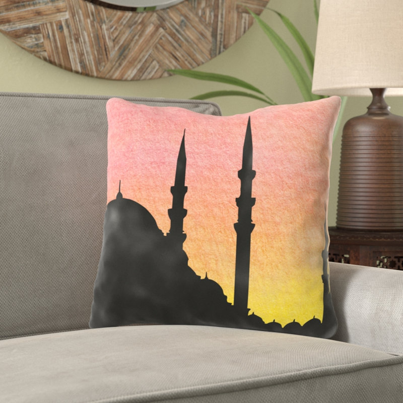 Coussin hagia sophia Rhian, Microsuède, Intérieur