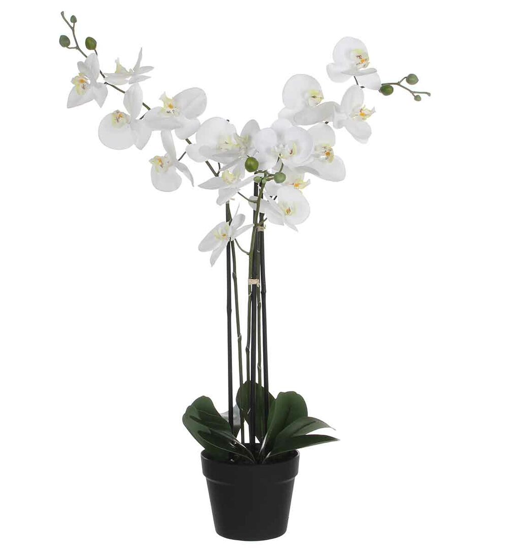 Kunstblume Phalaenopsis Orchidee im Topf