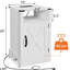 Table de chevet Style Charging - blanc, table d'appoint rustique, accès facile, nombreuses options de rangement, table de chevet blanche, fermeture magnétique, intérieur spacieux-273955628