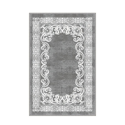 Luxueux tapis tissé imprimé en 3D, 55,1 po x 86,6 po | 100% polyester, antibactérien, lavable à la machine | Pois en feutre antidérapant en PVC, d'une hauteur de poils de 0,3 po | Parfait pour le salon, la chambre à coucher et la décoration intérieure