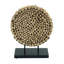 Sculpture en bois de teck brun Hosaam