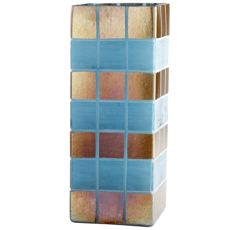 Aurum Glass Table Vase, 14.75" H x 6" W x 6" D