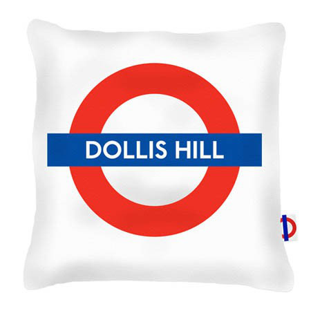 Dollis Hill Tube Station London Transport Cushion