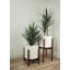 Faux yucca botanique au fini vert-1923605094