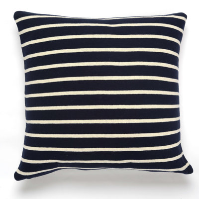 Beach Striped Cotton Reversible Pillow Cover