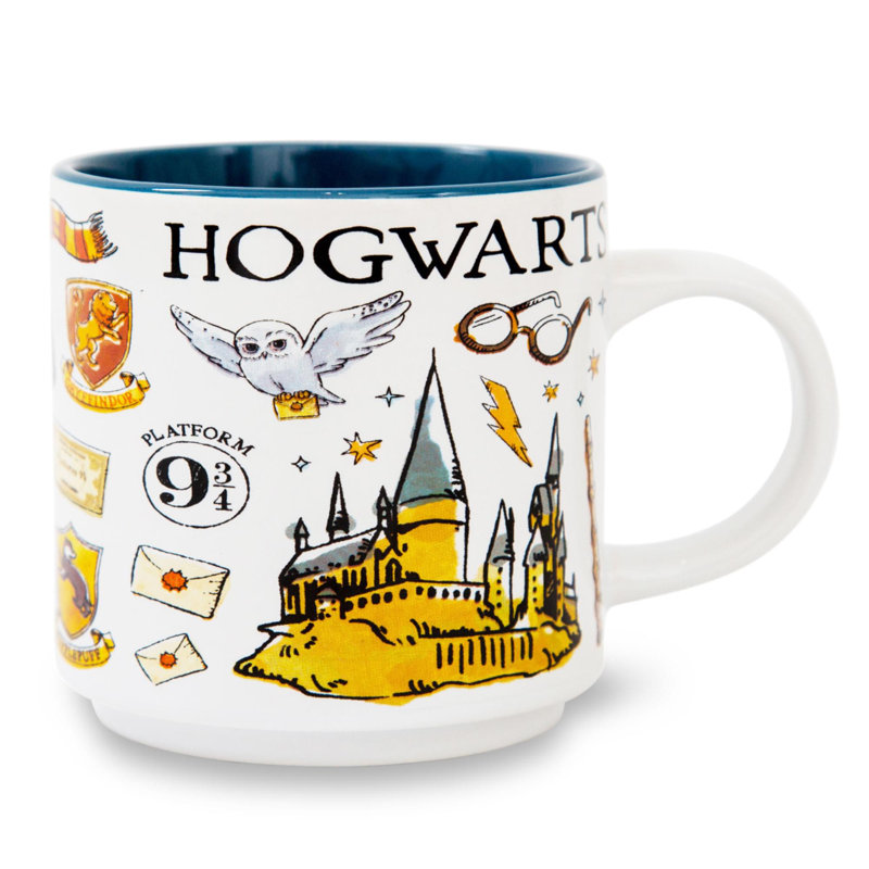 Grande tasse empilable en céramique Harry Potter Poudlard | Peut contenir 13 onces