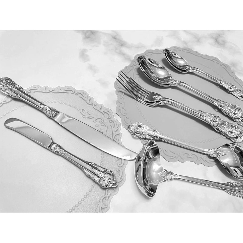 Stainless Steel Buffet Serving Spoon Set - 4-Piece Large Round Serving Spoons With Mirror Finish For Soup, Sauces, And Table Service