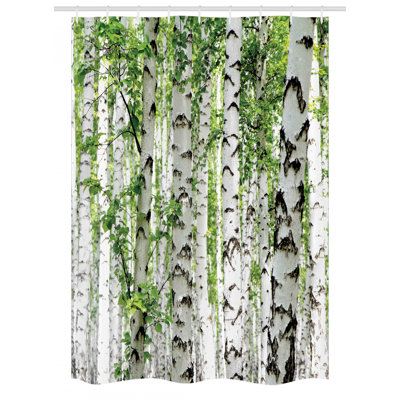 Shower Curtain with Hooks Included