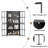 Premium Metal Storage Cabinet With Tempered Glass Doors, Adjustable Shelves, Anti-Tipping Device, Magnetic Silent Closure, And Adjustable Feet