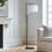 Leo 72 in. Modern Height-Adjustable LED Floor Lamp with Black Marble Base