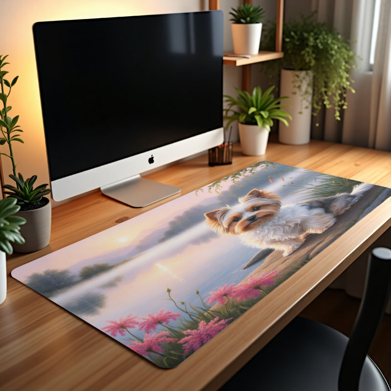 Polyester Desk Pad, 14.4x12.1