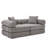 Modular  Sofa Bed For Apartment,Convertible Sofa Bed,Fixed-Shape Frame & Removable Armrests,Folding Mattress Sofa For Small Spaces ,No Assembly ,Corduroy,Dark Gray-1426655939