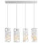 Mini luminaire suspendu réglable 4 lumières lustres en cristal-80442429