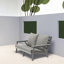 Canapé de patio durable avec tissu en oléfine résistant aux rayons UV et quincaillerie en acier inoxydable pour une utilisation extérieure toute l'année