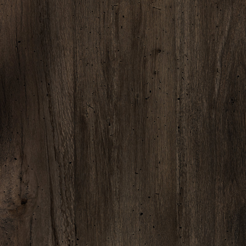 Abaso Dining Table, Ebony Rustic Wormwood Oak, 30'' H x 108'' W x 43'' D