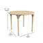 Table de classe ronde en bois à hauteur ajustable Bright Beginnings-86004676